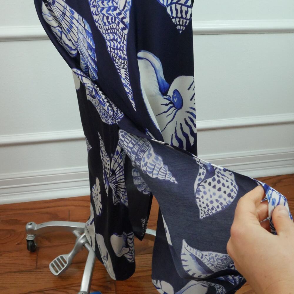 Carolina K Felicity Seashell Satin Maxi Slipdress Size Small NWT‎ Resort Luxury - Picture 5 of 14